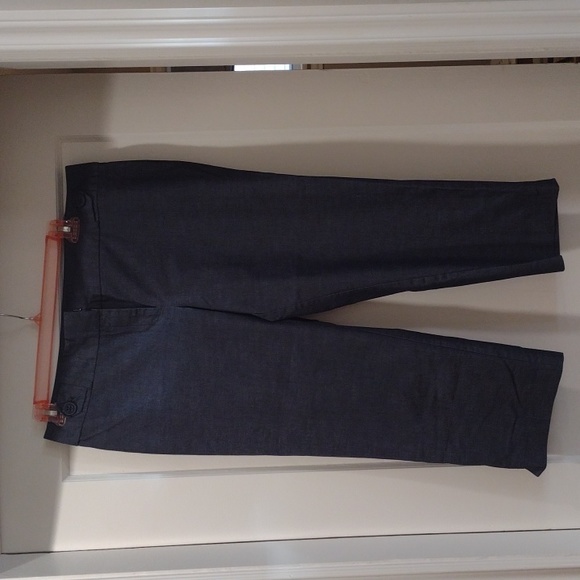 Ann Taylor deep blue cropped trouser, 14. - Picture 1 of 10